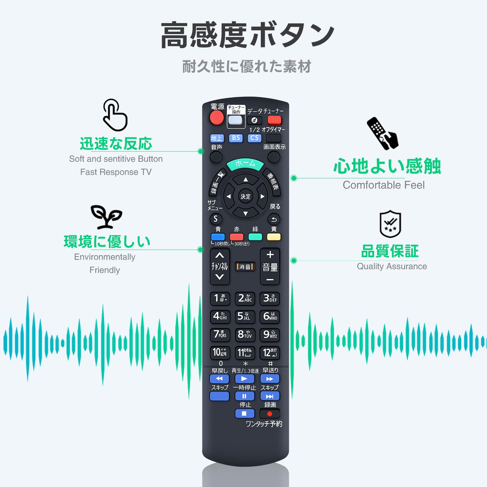 Amazon | テレビリモコン N2QAYB001045 for panasonic ポータブル